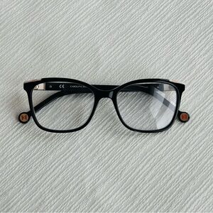 Carolina Herrera acetate hoop earring eyeglasses frames